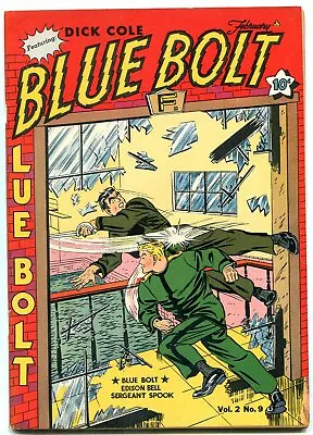 Buy Blue Bolt V.2 #9 1942-dick Cole-white Rider &  Sub-zero Vf- • 177.89£