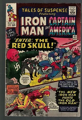 Buy Marvel Comics TALES OF SUSPENSE 65 Red Skull Cover Captain America! VGF 5 .0 • 74.99£