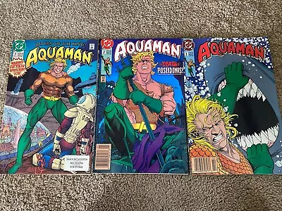 Buy AQUAMAN Comic Lot # 1, 2, & 3 (1991 DC)-50th Anniversary Year-VG. • 4.80£