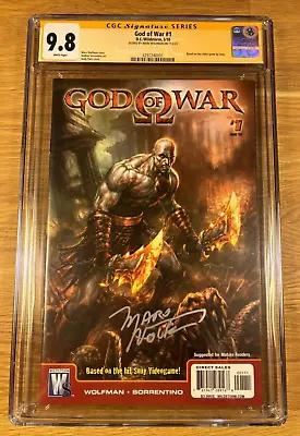 Buy God Of War #1, (1st Print), (2010) CGC 9.8 SS Signed By Marv Wolfman, NM/MT • 595.83£