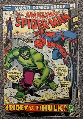 Buy The Amazing Spider-Man 119. Marvel Comics 1973. Featuring The Hulk • 24.98£