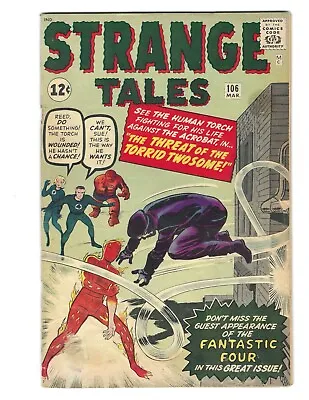 Buy Strange Tales #106 1963 VG+ Or Better! Fantastic Four! Ditko  Combine Shipping • 63.24£