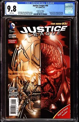 Buy Justice League 40 CGC 9.8 Combo Pack Edition 1st App. Of Grail In Cameo 2015 • 359.78£
