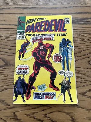 Buy Daredevil #27 (Marvel 1967) Gene Colan Art Spider-Man Appearance! FN/VG • 15.82£