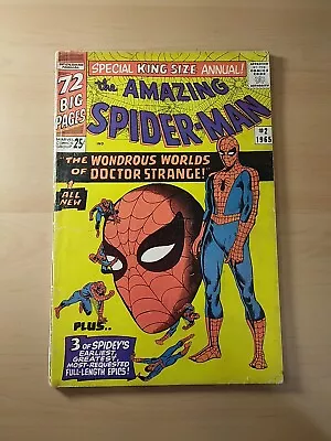 Buy The Amazing Spider-man Annual #2 (marvel 1965) 1st. Meeting Dr. Strange Gd Ditko • 27.35£