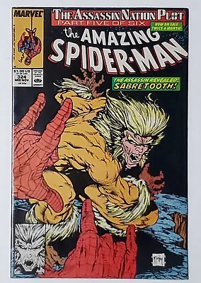 Buy Amazing Spider-Man #324 Sabretooth Captain America Silver Sable McFarlane Cover  • 7.12£