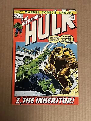 Buy Incredible Hulk #149 First Print Marvel Comics (1972) 1st Appearance Inheritor • 31.97£