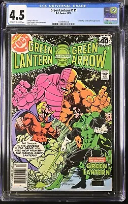 Buy Green Lantern #111 - Dec 1978 - DC Comics - CGC Grading 4.5 • 47.49£