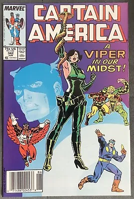 Buy Captain America #342 Newsstand Edition (1988, Marvel) VF/NM • 7.88£