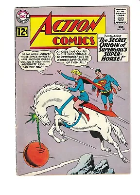 Buy Action Comics #293 ORIGIN Of COMET The SUPERHORSE! 1962 Looks Fn 6.0, Is VG 4.0 • 30.07£