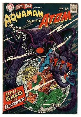 Buy Brave And The Bold 73 1st Appearance Nuidis Vulko- Aquaman Ally & Atom Sept 1967 • 19.75£
