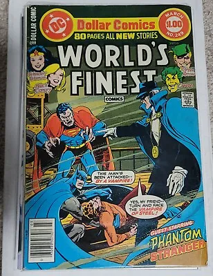 Buy WORLD'S FINEST #249 DC Comics 1978 SUPERMAN BATMAN PHANTOM STRANGER COVER • 7.90£