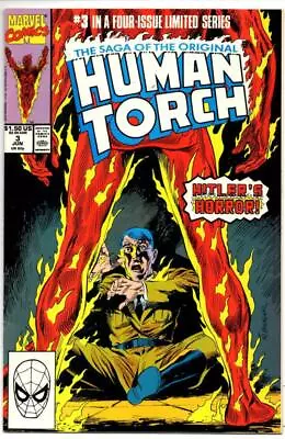 Buy Saga Of The Original HUMAN TORCH #3, VF/NM, Hitler, 1990, Alcala • 4.73£