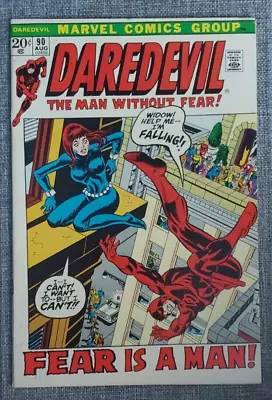 Buy Daredevil #90 (1st App. Of Mr. Fear) 1972 Black Widow App.  7.5 VF- • 15.81£