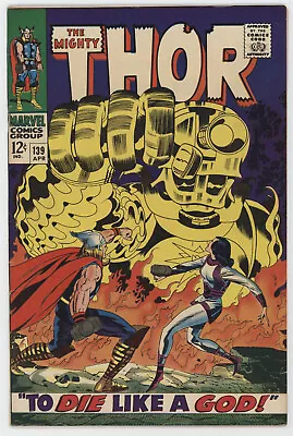 Buy Mighty Thor 139 Marvel 1967 VF Stan Lee Jack Kirby Ulik Sif • 63.94£
