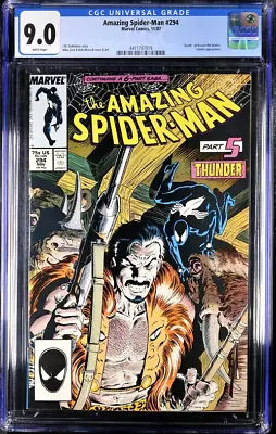 Buy Amazing Spider-Man 294  CGC  9.0  VF/NM   White Pages • 51.96£