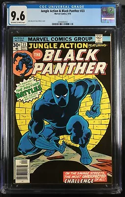 Buy Marvel JUNGLE ACTION BLACK PANTHER #23 CGC 9.6 RARE Iconic Cover 💎 HIGH GRADE • 600.30£