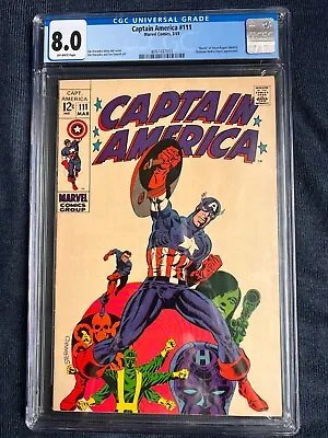 Buy Captain America #111 CGC 8.0 Off-white Pages • 138.30£