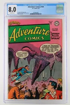 Buy Adventure Comics #199 - CGC 8.0 VF - DC 1954 - Superman - 2nd HIGHEST GRADE! • 634.68£