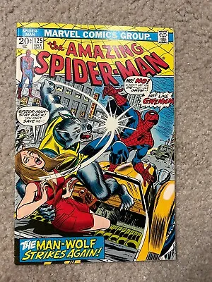 Buy Amazing Spider-Man #125 1973 [VF+] 2nd App & Origin Man-Wolf Marvel Key Issue • 52.28£