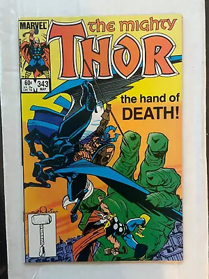 Buy Thor #343 Comic Book  Death Of Fafnir • 2.39£