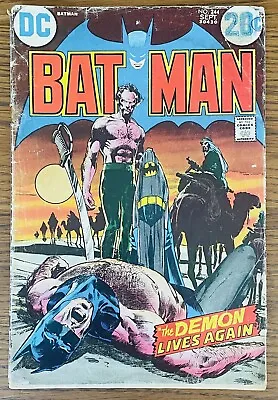 Buy BATMAN #244 1972 RAS AL GHUL TALIA DC Comic Book NEAL ADAMS Dick Giordano Art • 71.48£
