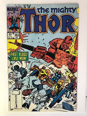 Buy Thor #362 (1985) - Death Of Skurge Wielding Dual M16s As Seen In Thor Ragnarok • 8£