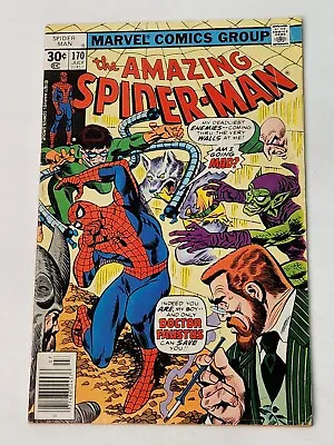 Buy Amazing Spider-Man 170 NEWSSTAND Vs Doctor Faustus Bronze Age 1977 • 11.98£