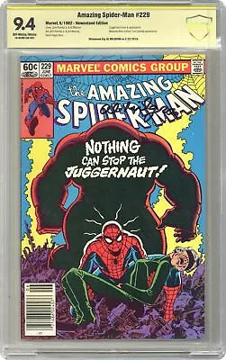 Buy Amazing Spider-Man #229 CBCS 9.4 Newsstand SS Milgrom 1982 19-0C0B15A-001 • 88.47£