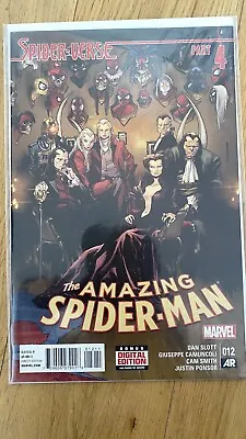 Buy Amazing Spider-Man 12 Spider-verse 1st App Leopardon Spider-Punk App 2015 Marvel • 12£