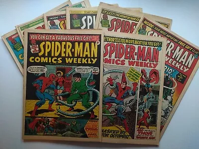 Buy Spiderman Weekly UK Marvel 3 4 5 6 7 8 9 10 - Read Description • 10£