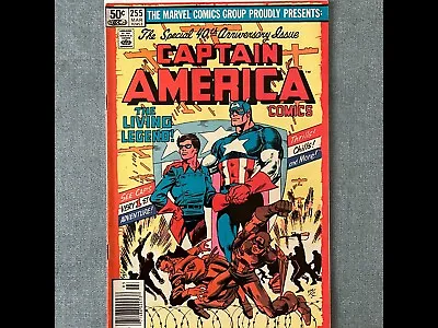 Buy Captain America #255 40th Anniversary Issue Byrne Bucky Living Legend Origin • 19.99£