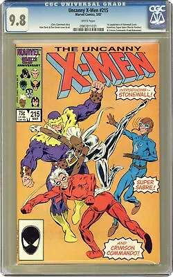 Buy Uncanny X-Men #215 CGC 9.8 1987 0987811031 • 65.44£
