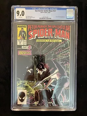 Buy Peter Parker, The Spectacular Spider-Man #131 CGC 9.0 Marvel Comics • 51.24£