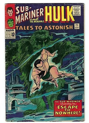 Buy Tales To Astonish 71 Fine- 5.5 Silver Age Incredible Hulk The Sub-Mariner 1965 • 23.78£