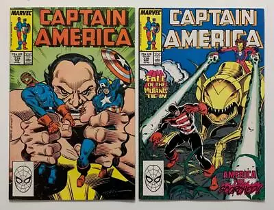 Buy Captain America #338 & #339 (Marvel 1988) 2 X FN+ Copper Age Issues. • 10.88£