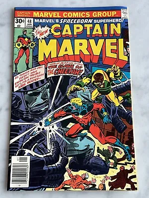 Buy Captain Marvel #48 1st Cheetah - Buy 3 For Free Shipping! (Marvel, 1977) AF • 7£