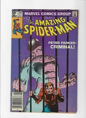 Buy Amazing Spider-Man #219 Newsstand 1963 Series Marvel Silver Age • 10.53£