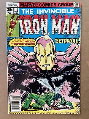Buy The Invincible Iron Man #115 (Marvel 1978) Ani-Men! Bronze Age, Newsstand • 7.09£