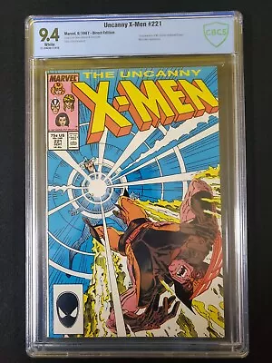Buy UNCANNY X-MEN #221 1st Appearance Mr. Sinister 1987 Marvel CBCS 9.4 NM • 92.35£