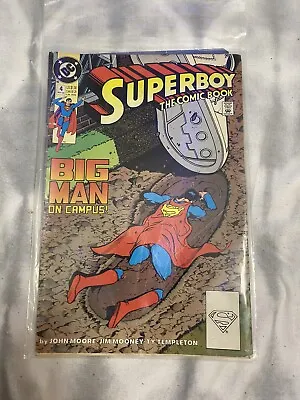 Buy 1990 Superboy #4 Big Man On Campus DC Comic • 3.99£