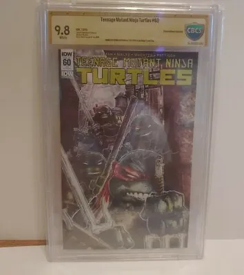 Buy Teenage Mutant Ninja Turtles # 60 CBCS 9.8 Convention Edition Signed Eastman • 160.85£