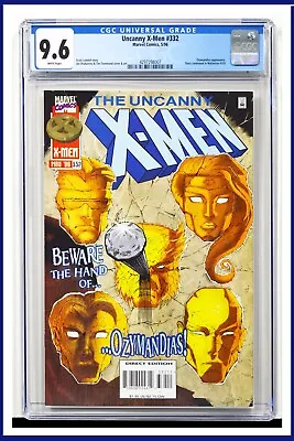 Buy Uncanny X-Men #332 CGC Graded 9.6 Marvel May 1996 White Pages Comic Book. • 66.22£