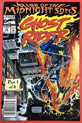 Buy Ghost Rider #28 (marvel 1992) 1st Midnight Sons & Lilith | Newsstand Variant • 7.08£