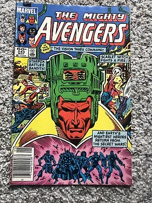 Buy The Mighty Avengers Vol 1 Issue #243 May 1984 Marvel Comics Newsstand • 2.33£