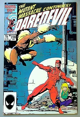 Buy Daredevil #238 ~ MARVEL 1987 ~ SABRETOOTH Art Adams Cover FN/VF • 5.59£