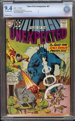 Buy Tales Of The Unexpected # 67 CBCS 9.4 OW/W (DC, 1961) Space Ranger Cover & Story • 396.30£