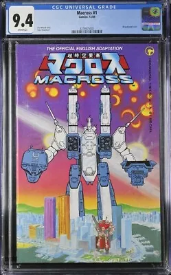 Buy Macross #1 Cgc 9.4 1st Robotech English Adaptation Comico White Pages • 98.82£