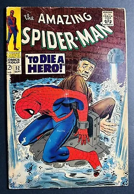 Buy Amazing Spider-Man #52  1st Joe Robertson Kingpin App 1967 Marvel Comics Vintage • 59.51£