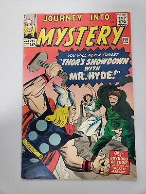 Buy Journey Into Mystery #100 - 1964 - First Thor & Loki As Children - Silver Key • 90.24£